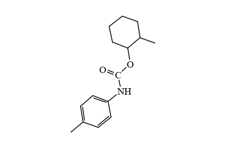 p-methylcarbanilic acid, 2-methylcyclohexyl ester