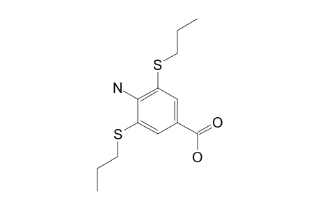 4-AMINO-3,5-BIS-(PROPYLTHIO)-BENZOIC-ACID