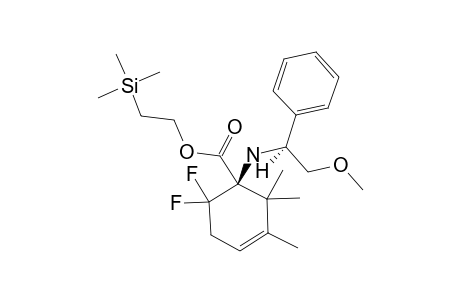 (-)-2-(TRIMETHYLSILYL)-ETHYL-6,6-DIFLUORO-2,2-DIMETHYL-1-[[(1R)-1-PHENYL-2-METHOXYETHYL]-AMINO]-3-CYCLOHEXENE-1-CARBOXYLATE