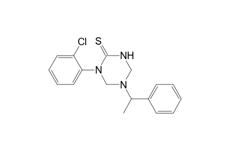 1,3,5-Triazine-2(1H)-thione, 1-(2-chlorophenyl)tetrahydro-5-(1-phenylethyl)-