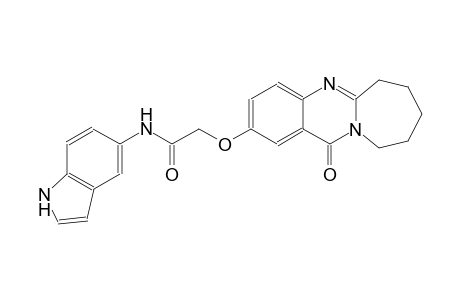 acetamide, 2-[(6,7,8,9,10,12-hexahydro-12-oxoazepino[2,1-b]quinazolin-2-yl)oxy]-N-(1H-indol-5-yl)-