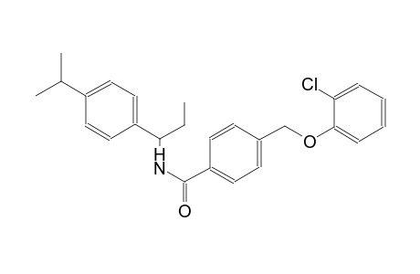 4-[(2-chlorophenoxy)methyl]-N-[1-(4-isopropylphenyl)propyl]benzamide