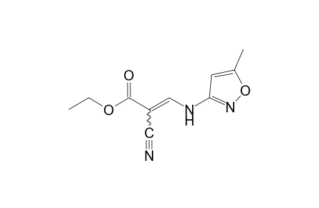 2-cyano-3-[(5-methyl-3-isoxazolyl)amino]acrylic acid, ethyl ester