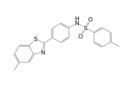 4-methyl-N-[4-(5-methyl-1,3-benzothiazol-2-yl)phenyl]benzenesulfonamide