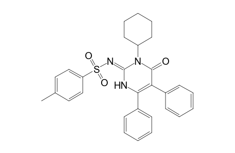 5,6-Diphenyl-3-cyclohexyl-2-(tosylimino)-2,3-dihydropyrimidin-4(1H)-one