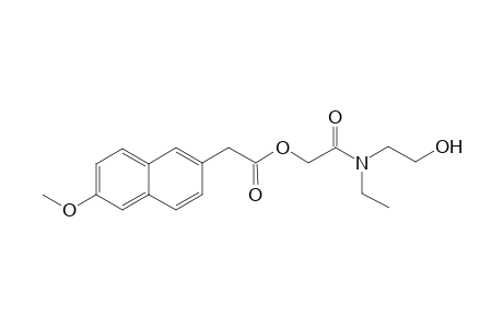 2-(ethyl(2-hydroxyethyl)amino)-2-oxoethyl 2-(6-methoxynaphthalen-2-yl)acetate