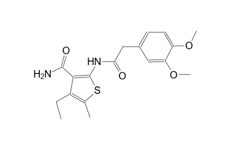 2-{[(3,4-dimethoxyphenyl)acetyl]amino}-4-ethyl-5-methyl-3-thiophenecarboxamide