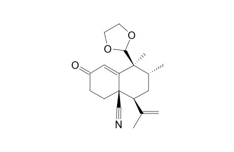 (4aR,5S,7R,8S)-4a-Cyano-8-(1,3-dioxalan-2-yl)-5-isopropenyl-7,8-dimethyl-4,4a,5,6,7,8-hexahydronaphthalen-2(3H)-one