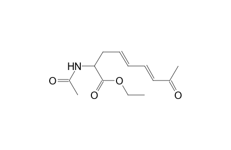 Ethyl (E,E)-2-acetamido-8-oxonona-4,6-dienoate