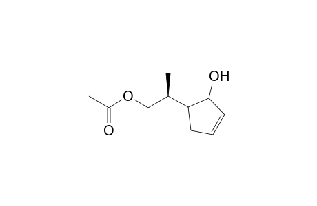 (2S*)-2-[(1S*,2S*)-2-Hydroxy-3-cyclopentenyl]propyl acetate