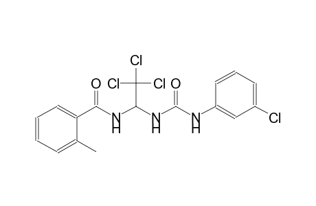 2-methyl-N-(2,2,2-trichloro-1-{[(3-chloroanilino)carbonyl]amino}ethyl)benzamide