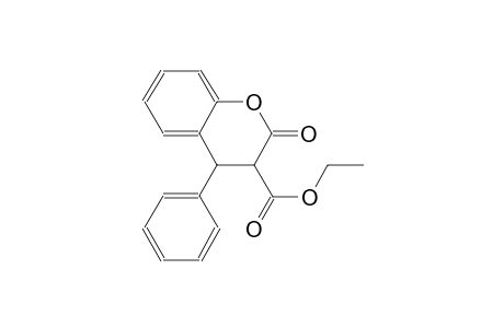 2H-1-benzopyran-3-carboxylic acid, 3,4-dihydro-2-oxo-4-phenyl-, ethylester