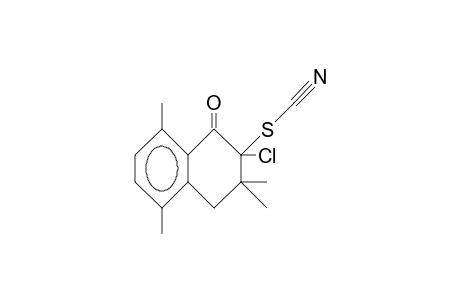 2-Chloro-2-thiocyanato-3,4-dihydro-3,3,5,8-tetramethyl-1-(2H)naphthalenone