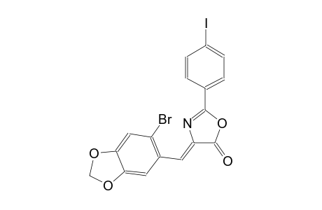 (4Z)-4-[(6-bromo-1,3-benzodioxol-5-yl)methylene]-2-(4-iodophenyl)-1,3-oxazol-5(4H)-one
