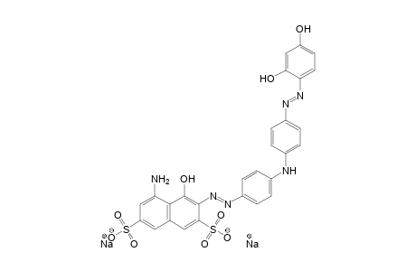 2,7-Naphthalenedisulfonic acid, 5-amino-3-[[4-[[4-[(2,4-dihydroxyphenyl)azo]phenyl]amino]phenyl]azo]-4-hydroxy-, disodium salt