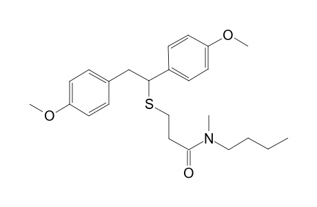 N-Methyl-N-butyl-5,6-bis(4'-methxyphenyl)-4-thiahexanamide