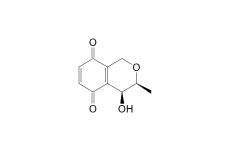 (3S,4S)-4-hydroxy-3-methyl-3,4-dihydro-1H-2-benzopyran-5,8-dione