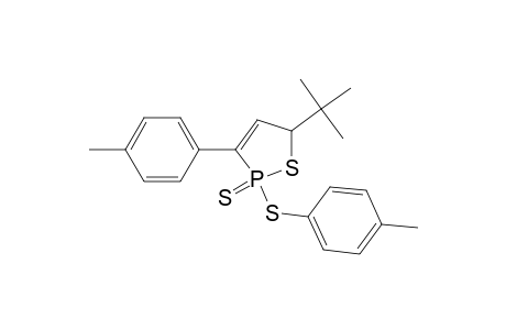 1,2-Thiaphosphole, 5-(1,1-dimethylethyl)-2,5-dihydro-3-(4-methylphenyl)-2-[(4-methylphenyl)thio]-, 2-sulfide