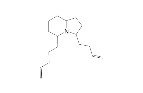 5-(4'-Penten-1'-yl)-3-(3''-buten-1''-yl)-indolizidine