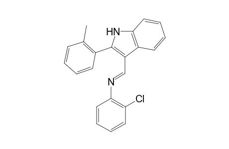 N-[(2-(o-Methylphenyl)-1H-indole-3-yl)methylene](o-chloro)benezeamine