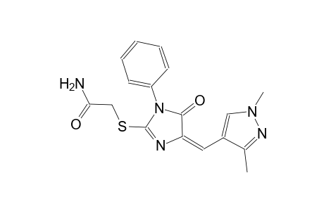 2-({(4E)-4-[(1,3-dimethyl-1H-pyrazol-4-yl)methylene]-5-oxo-1-phenyl-4,5-dihydro-1H-imidazol-2-yl}sulfanyl)acetamide