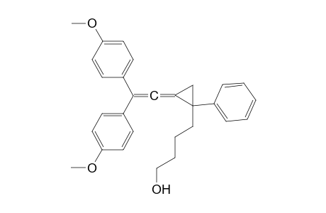 4-(2-(2,2-bis(4-methoxyphenyl)vinylidene)-1-phenylcyclopropyl)butan-1-ol