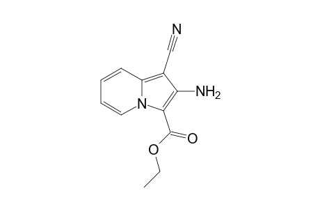 Indolisine-3-carboxylic acid, 2-amino-1-cyano-, ethyl ester