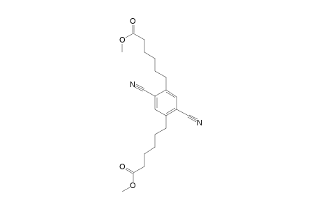 6-[2,5-dicyano-4-(6-keto-6-methoxy-hexyl)phenyl]hexanoic acid methyl ester