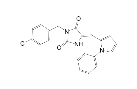 (5Z)-3-(4-chlorobenzyl)-5-[(1-phenyl-1H-pyrrol-2-yl)methylene]-2,4-imidazolidinedione