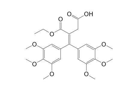 Ethyl 2-carboxymethyl-3,3-di(3,4,5-trimethoxyphenyl)acrylate