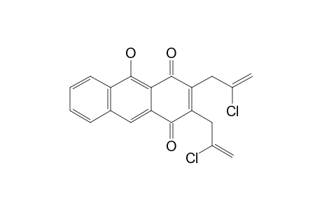 2,3-bis(2'-chloroprop-2'-enyl)-9-hydroxyanthracene-1,4-dione