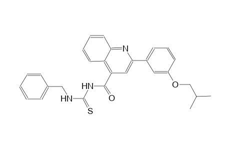 N-benzyl-N'-{[2-(3-isobutoxyphenyl)-4-quinolinyl]carbonyl}thiourea