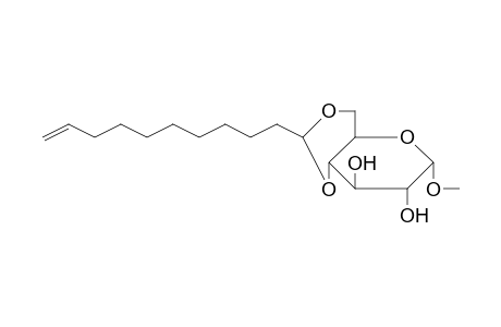 .alpha.-D-Glucopyranoside, 4,6-O-(undec-10-enylidene)-methyl-