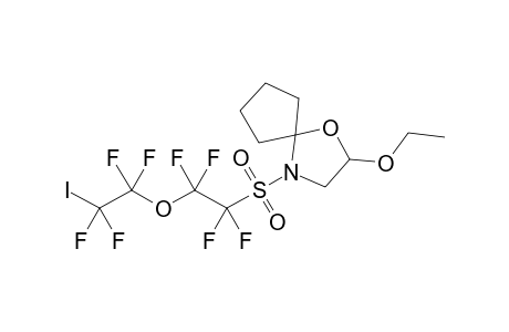 2-Ethoxy-4-[1,1,2,2-tetrafluoro-2-(1,1,2,2-tetrafluoro-2-iodoethoxy)ethanesulfonyl]-1-oxa-4-azaspiro[4.4]nonane