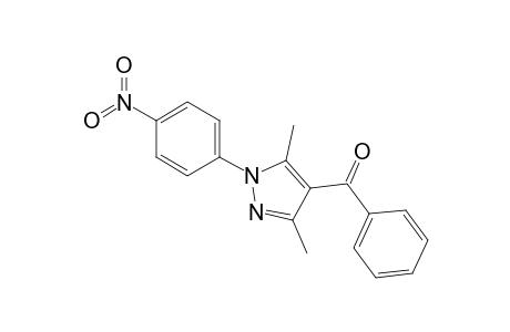 [3,5-dimethyl-1-(4-nitrophenyl)-4-pyrazolyl]-phenylmethanone