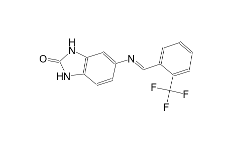 2H-benzimidazol-2-one, 1,3-dihydro-5-[[(E)-[2-(trifluoromethyl)phenyl]methylidene]amino]-
