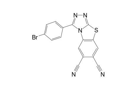 1-(4-bromophenyl)-[1,2,4]triazolo[3,4-b][1,3]benzothiazole-6,7-dicarbonitrile