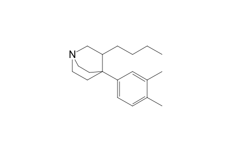 3-Butyl-4-(3,4-dimethylphenyl)quinuclidine