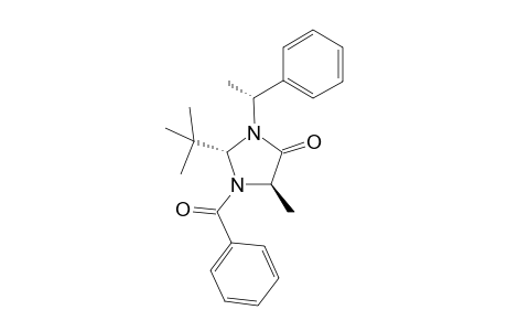(2S,5R)-1-benzoyl-2-tert-butyl-5-methyl-3-[(1R)-1-phenylethyl]-4-imidazolidinone