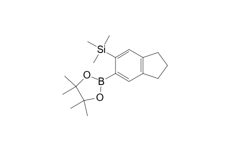 trimethyl-[6-(4,4,5,5-tetramethyl-1,3,2-dioxaborolan-2-yl)-2,3-dihydro-1H-inden-5-yl]silane