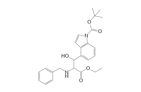 Ethyl 2-(benzylamino)-3-[1'-(t-butoxycarbonyl)-1H-indol-4'-yl]-3-hydroxypropanoate