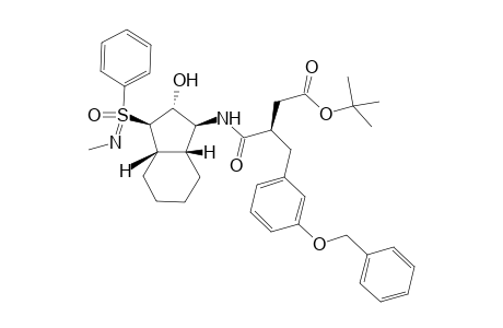 tert-Butyl (3R)-3-[3-(Benzyloxy)benzyl]-4-[(1S,2R,3R,3aS,7aR)-2-hydroxy-3-{(S)-N-methylphenylsulfonimidoyl}octahydro-1H-inden-1-ylamino]-4-oxobutanoate