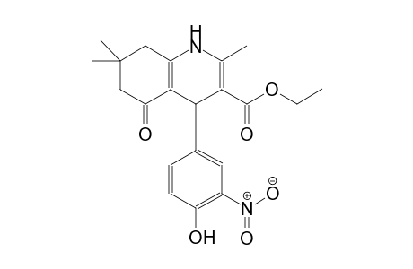 ethyl 4-(4-hydroxy-3-nitrophenyl)-2,7,7-trimethyl-5-oxo-1,4,5,6,7,8-hexahydro-3-quinolinecarboxylate