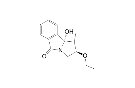 1,1-Dimethyl-2.beta.-ethoxy-9b.alpha.-hydroxy-1,2,3,9b-tetrahydro-5H-pyrrolo[2,1-a]isoindol-5-one