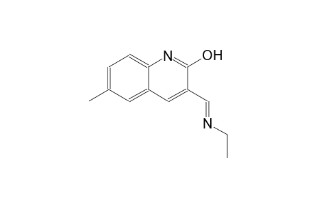 3-{(E)-[(E)-ethylimino]methyl}-6-methyl-2-quinolinol