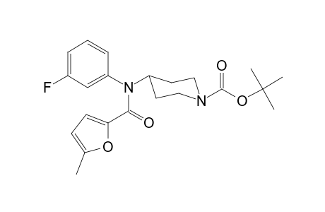 tert-Butyl-4-[(3-fluorophenyl)(5-methylfuran-2-carbonyl)amino]piperidine-1-carboxylate