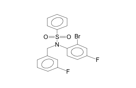 N-(3-FLUOROBENZYL)-N-(2-BROMO-4-FLUOROPHENYL)PHENYLSULPHONYLAMIDE