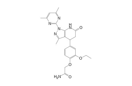 acetamide, 2-[4-[1-(4,6-dimethyl-2-pyrimidinyl)-4,5,6,7-tetrahydro-3-methyl-6-oxo-1H-pyrazolo[3,4-b]pyridin-4-yl]-2-ethoxyphenoxy]-