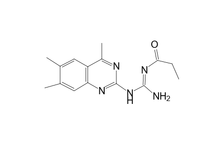 Guanidine, n-propionyl-N'-(4,6,7-trimethylquinazolin-2-yl)-