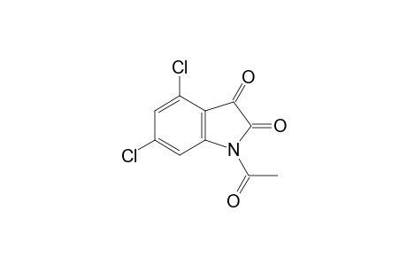 1H-Indole-2,3-dione, 1-acetyl-4,6-dichloro-